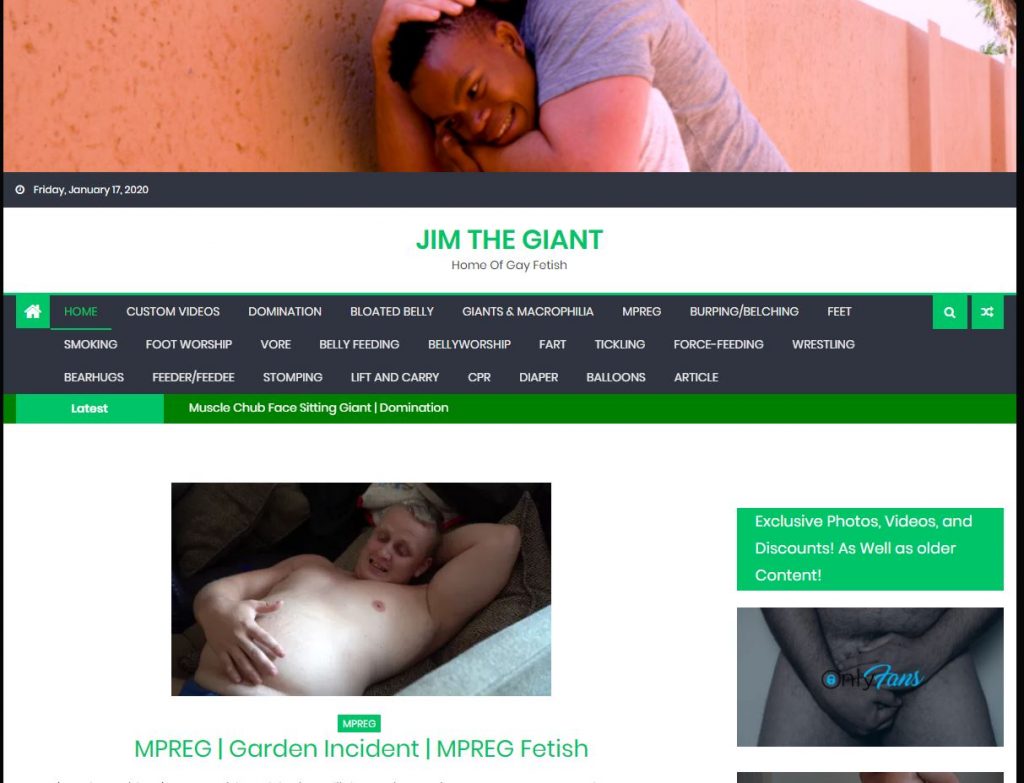 gay fetish site, gay fetish, gay fetishes, gay kink, jimthegiant