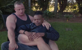 Muscle stud Elijah dominating puny twink Harold in intense muscle worship and power domination session